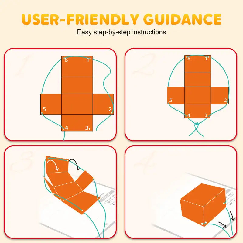 Brilliant Geometry Textbook For Children - Pull String 3d Geometry Learning Book Stereoscopic 5858306560624-V2