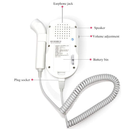 Fetal Heartbeat Doppler - Heart Beat Monitor Backlight LCD 7771327037638-1