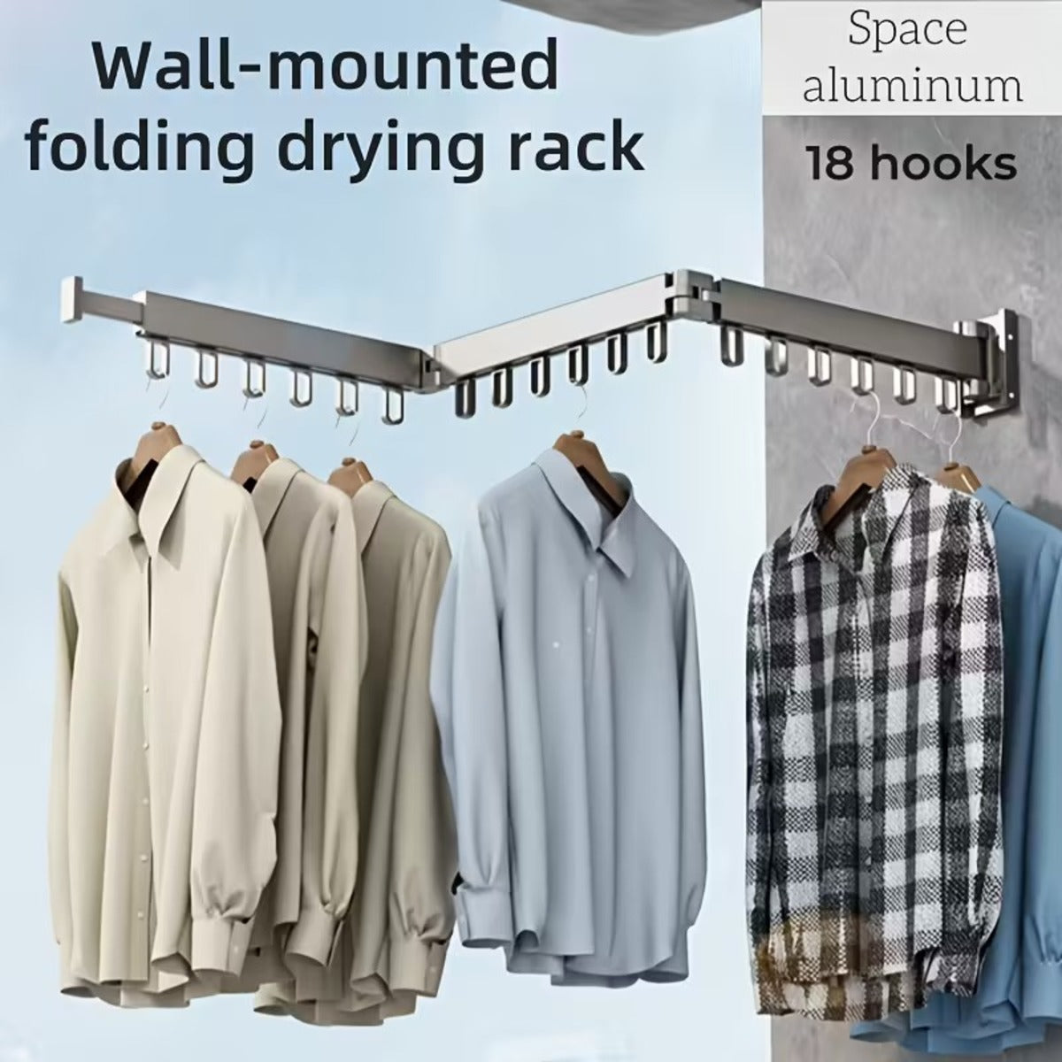 Clothes Drying Rack | Foldable Space-Saving Design | Indoor & Outdoor Use 15152381952326-1