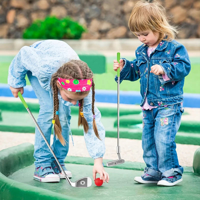 Swingiq – Adjustable Children'S Golf Set With Telescopic Clubs, 3 Balls & 2 Targets For Children Aged 3–8 Years 10590817845512-1