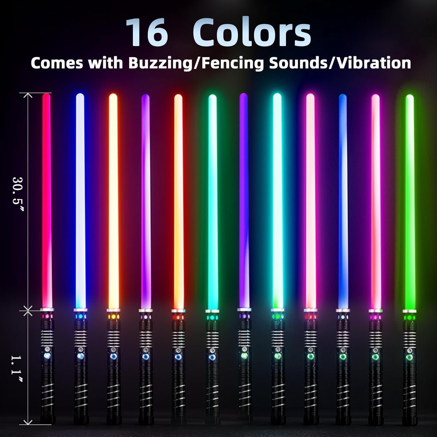 Upgraded Darth Maul Double-Bladed Rgb Lightsaber – 16 Colors