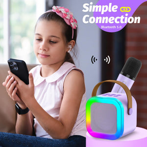 Portable Bluetooth Karaoke Machine With Rgb Subwoofer