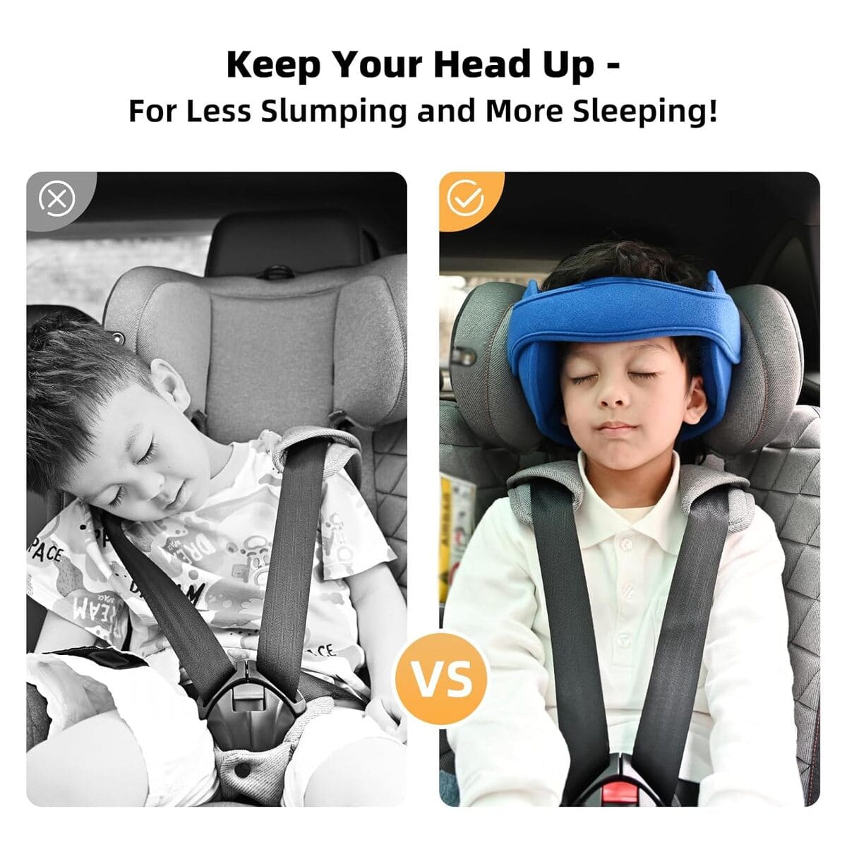 Adjustable Car Seat Sleeping Head Support for Child Safety (2+ Y) 257970