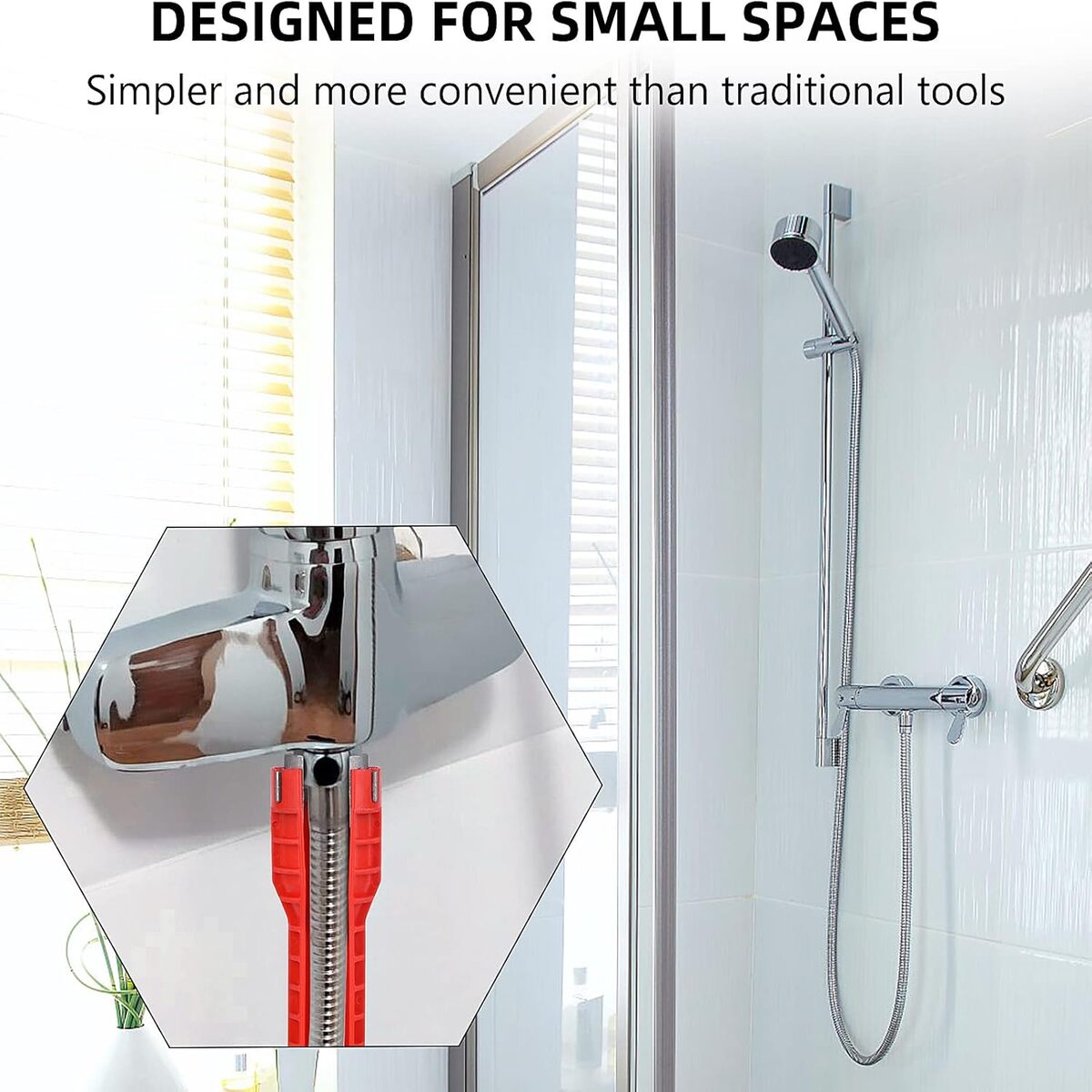 8 in 1 Multifunctional Sink Spanner Wrench for Kitchen Repair