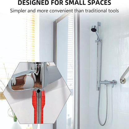 8 in 1 Multifunctional Sink Spanner Wrench for Kitchen Repair