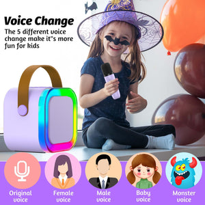 Portable Bluetooth Karaoke Machine With Rgb Subwoofer