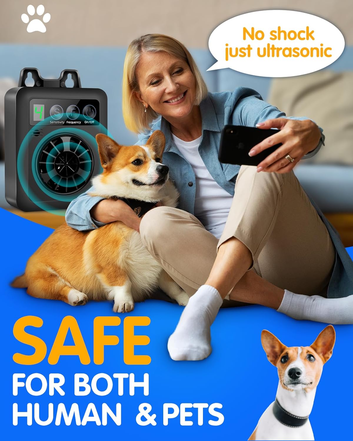 Ultrasonic Anti-Barking Device For Dog Training