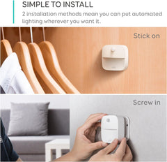 Eufy By Anker, Stick-On Night Light, Warm White Led, Motion Sensor, Bedroom, Bathroom, Kitchen, Hallway, Stairs, Energy Efficient, Compact,