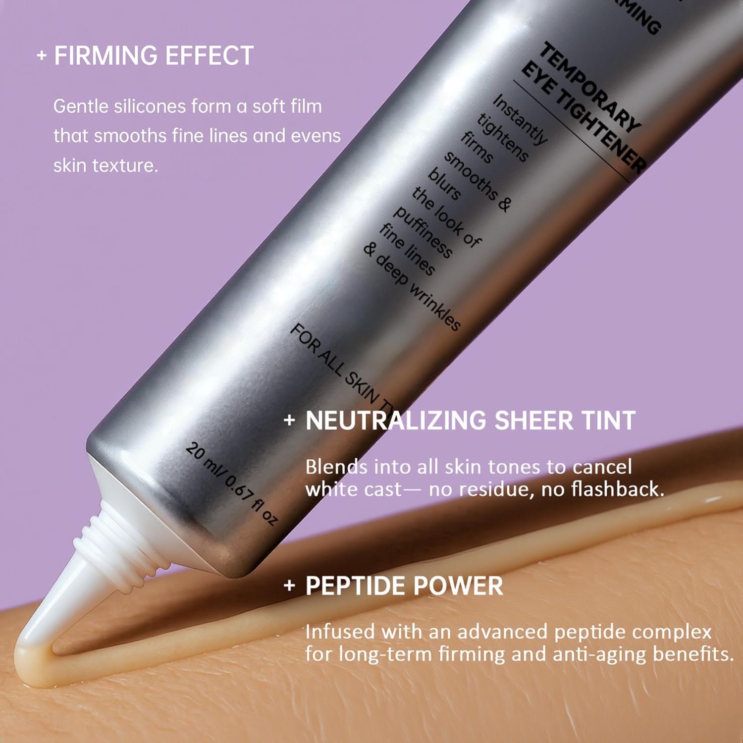 Eye Tightening Cream for Reducing Puffiness Wrinkles and Brightening Tired Eyes (20g) 15170509308230-1