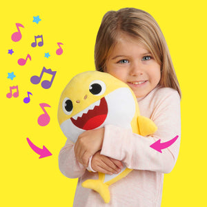 32 Cm Baby Shark With Cartoon Music Plush Toy