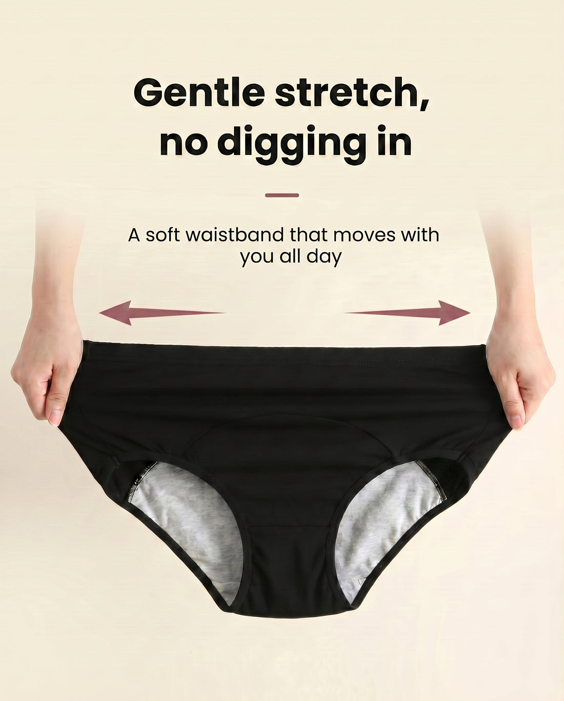 Value Set of 2 Leakproof Briefs + 3 Reusable Pads
