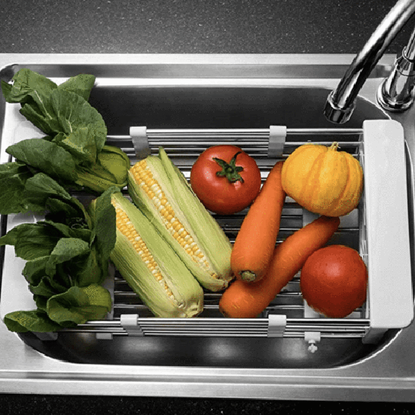 Stainless Steel Sink Drainer Rack – Expandable And Durable Design