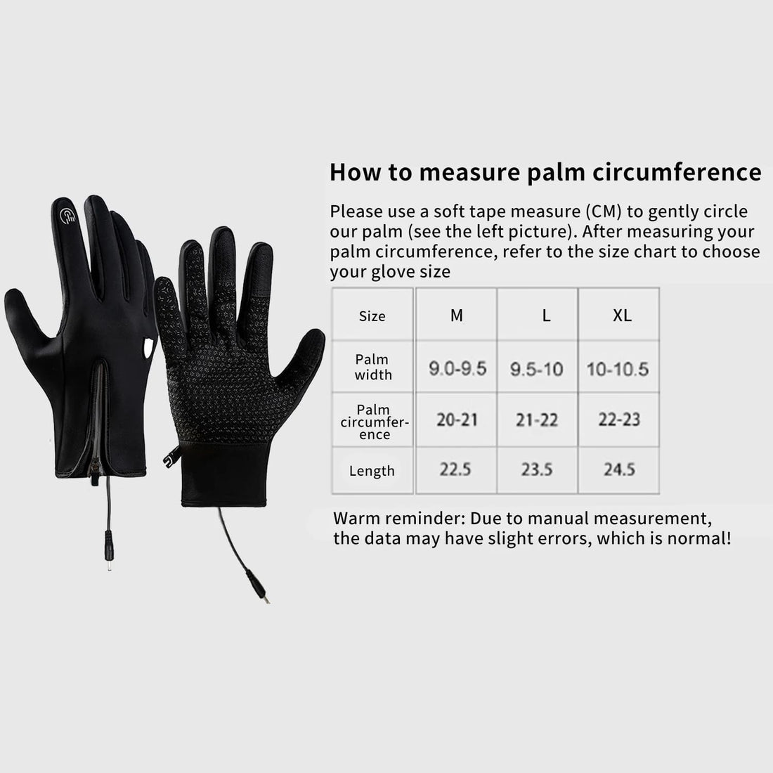 Unisex Heated Ski Gloves – USB Electric Warming Gloves 166182