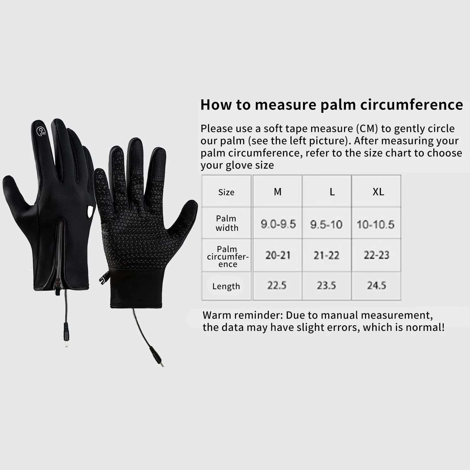 Unisex Heated Ski Gloves – USB Electric Warming Gloves 166182