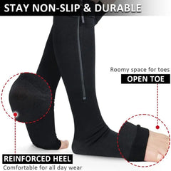 Feet Compression Zip Socks For Nurses, Joggers, And Runners