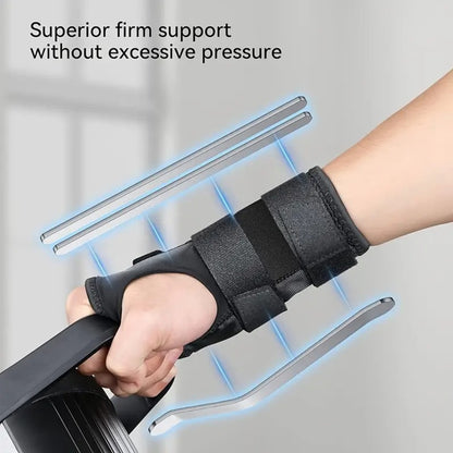 Adjustable Wrist Support Splint - Breathable, Durable, Removable Metal Brace 1005007444454477-Black Left
