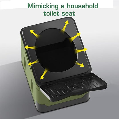 Portable Folding Toilet - Lightweight Outdoor Potty Multifunctional Mobile Toilet for Adults 8027307049158-1