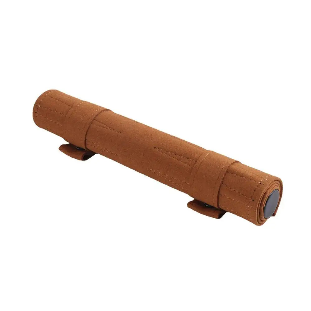 Travel Backgammon Set - Roll-up Leather Backgammon Board 1867679367257-1