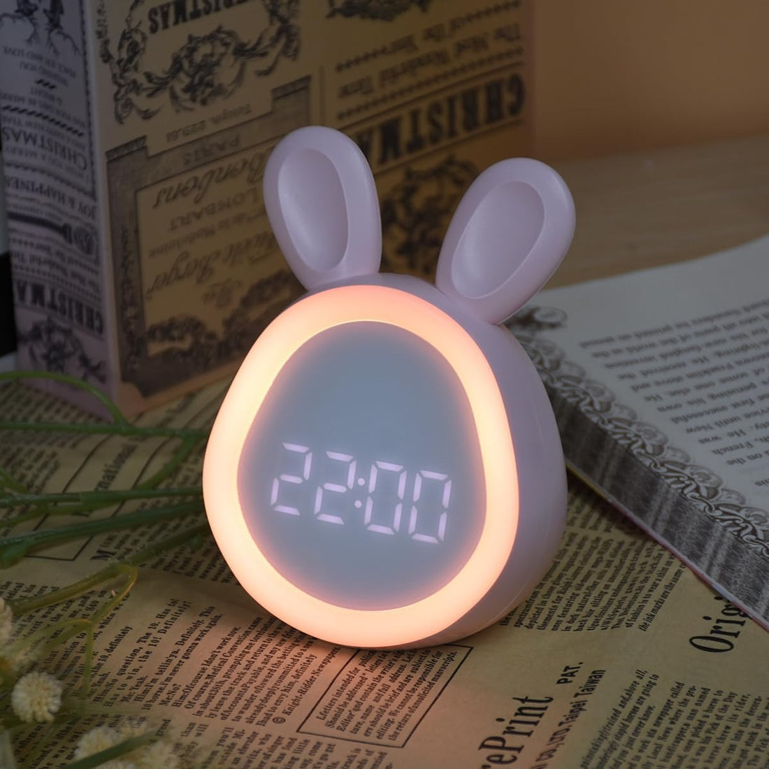 LED Cartoon Alarm Clock – Digital Display with Voice Control & Rechargeable Batter 9686234267990-1