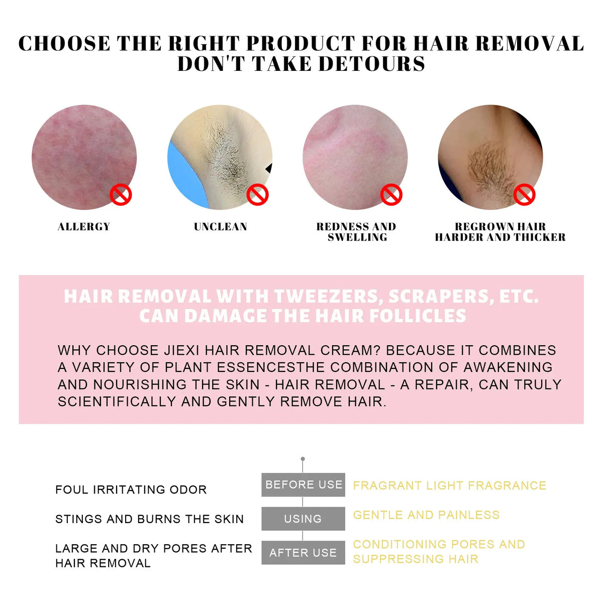 Natural Permanent Hair Removal Spray Gentle Smooth Skin Formula (100ml)