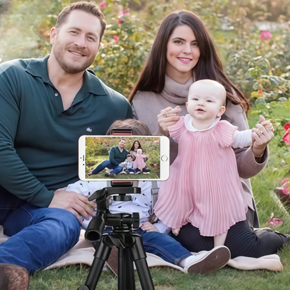Extendable Phone Tripod with Bluetooth Remote - Versatile Selfie Stick & Stand