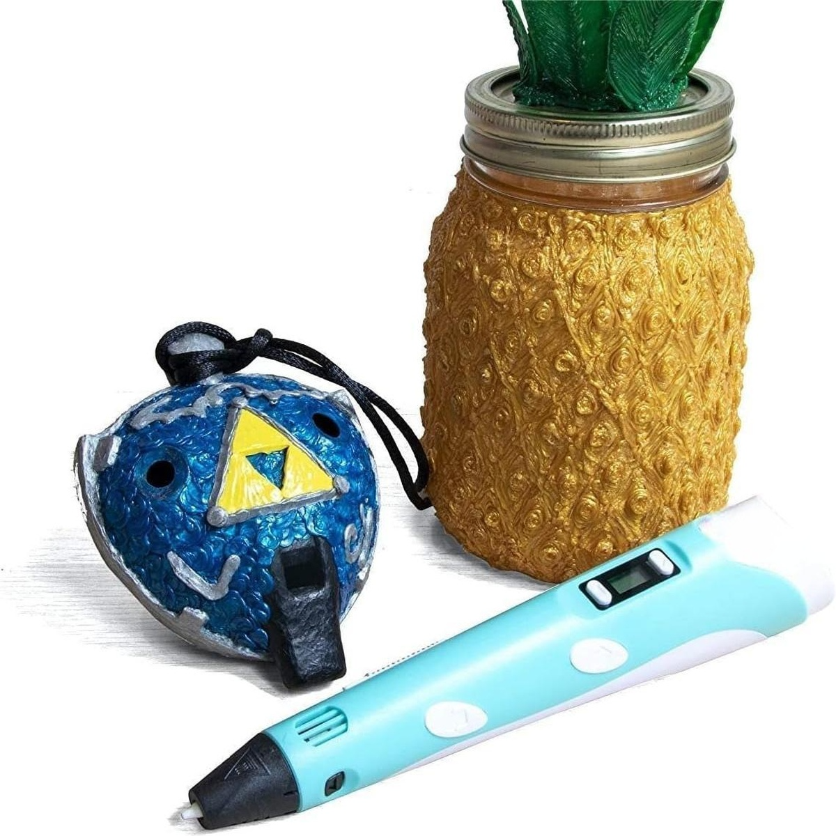 Creative 3D Printing Pen Set with 9 Meter Colorful Filament Bundle 7877390237939-2