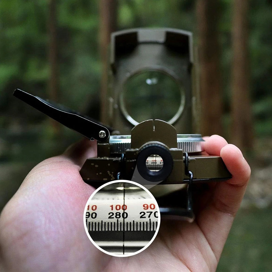 Military Compass | Waterproof Aluminum Alloy | Clinometer & Sighting Lens | Survival, Camping & Hiking 15146751164742-1