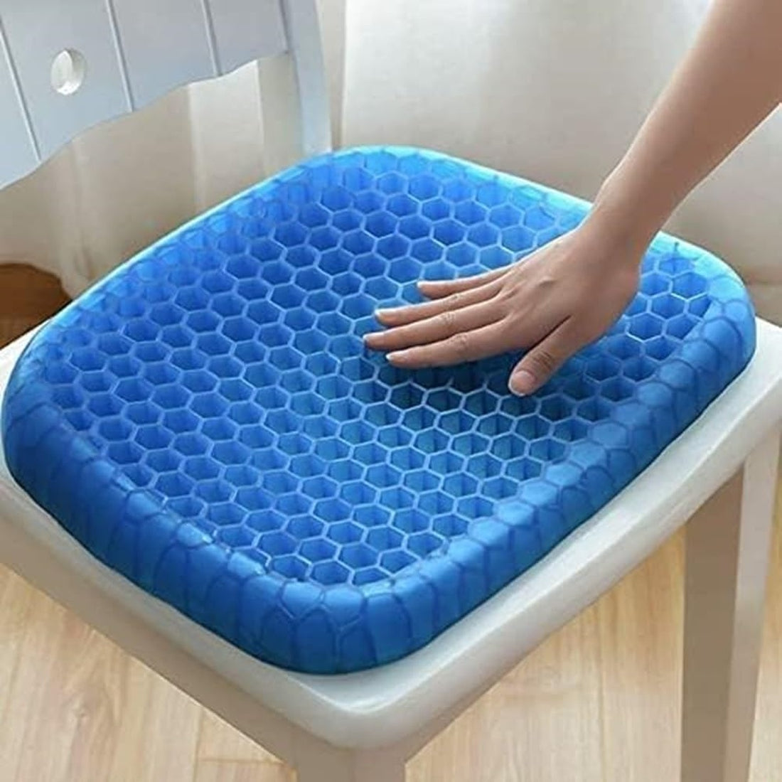 Orthopedic Gel Seat Cushion for Pressure Relief, Tailbone Pain & Lower Back Support - Ideal for Office Chair, Car & Wheelchair Use 9878962929985-1