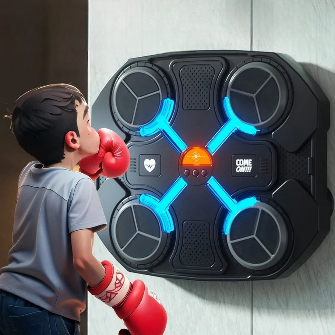 Smart Interactive Musical Boxing Target – Dynamic Training Toy for Kids 9742186152259-1