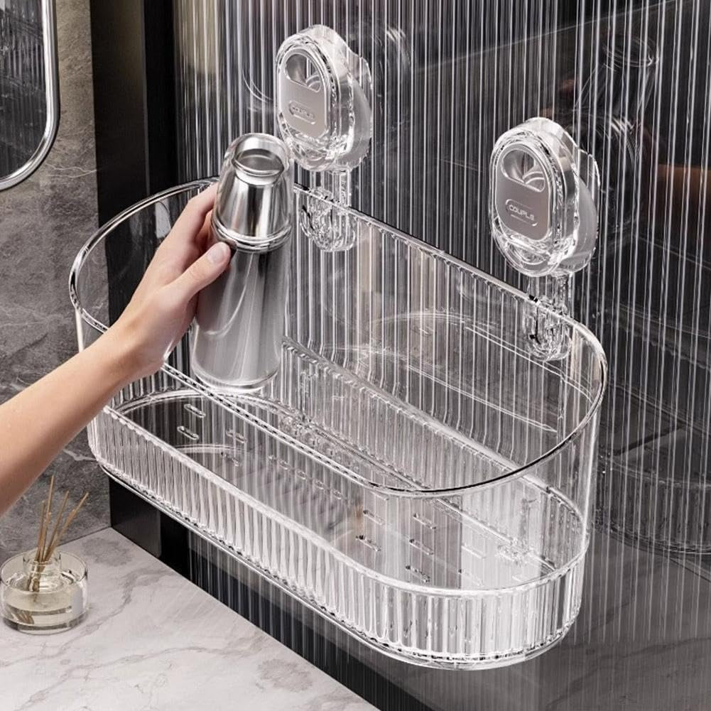 No-Drill Bathroom Suction Storage Box – Large Capacity & Strong Load-Bearing 9684751319342-1