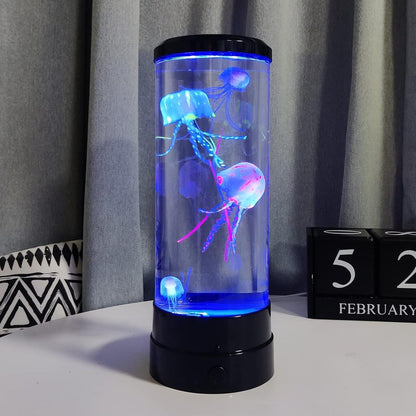 Soothing Led Jellyfish Aquarium Lamp With Color Changing Sensory Lights