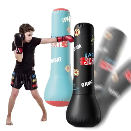 Kids Inflatable Punching Bag With Rebound Scoring Base, Pump 14857201975622-1
