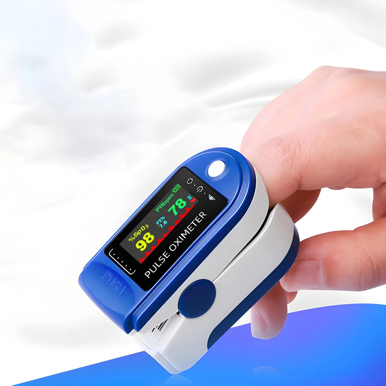 Non Invasive Fingertip Pulse Oximeter - Accurate SpO2 & Pulse Rate Monitoring with OLED Display for Health Tracking Anytime, Anywhere