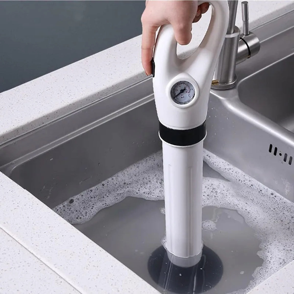 Toilet Plunger - Fast-Acting Tool for Drain and Toilet Blockage Solutions 9851718238529-1