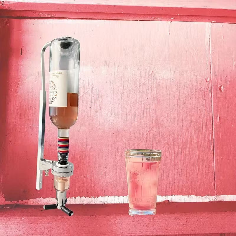 Wall Mounted Liquor Dispenser For Home Bar Alcohol Beverage Station 9864402600238-1