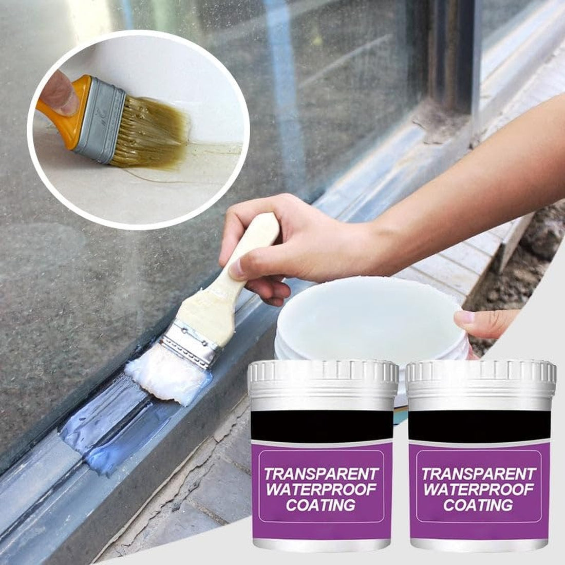 Invisible Transparent Waterproof Coating, Indoor & Outdoor 9786093273390-1