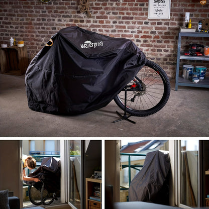 Rugged Waterproof Bicycle Cover - Heavy Duty Protection for Outdoor Storage and Weather Resistance 9932748325185-1