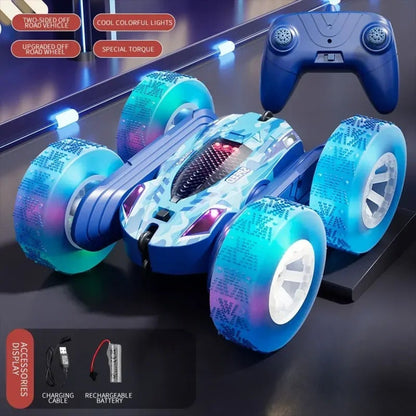 Rc Stunt Car Double Sided Flip 2.4G Remote Control Cars 360¡Ã Rotation Rc Off Road Drift Car Children Gifts For Kids Adults Boys 9751061496115-1