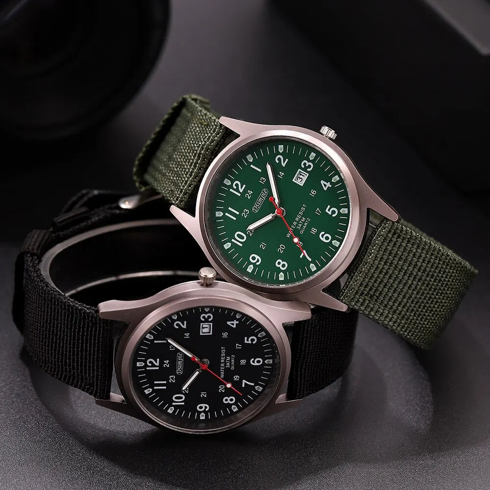 Luminous Military Wristwatch with Tactical Features - Waterproof, Shock Resistant 9902979318081-1