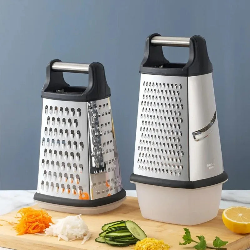 Professional Stainless Steel Box Grater For Cheese Vegetables And Fruits 6851422290020-1