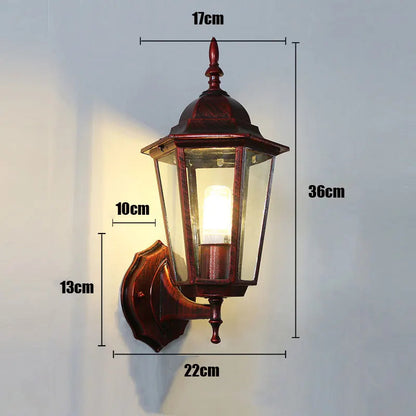 European Style Retro Outdoor Wall Light – Waterproof Garden And Porch Sconce Lamp 14891210801476-1