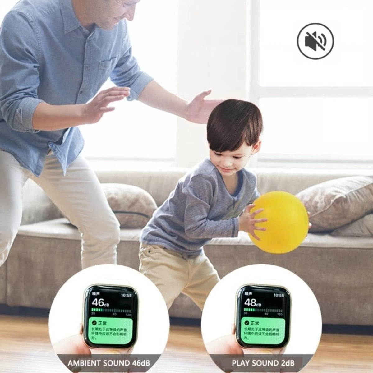 21Cm Silent Indoor Basketball - Soft PU Foam - Lightweight No-Noise Dribbling Ball 15146752966982-1