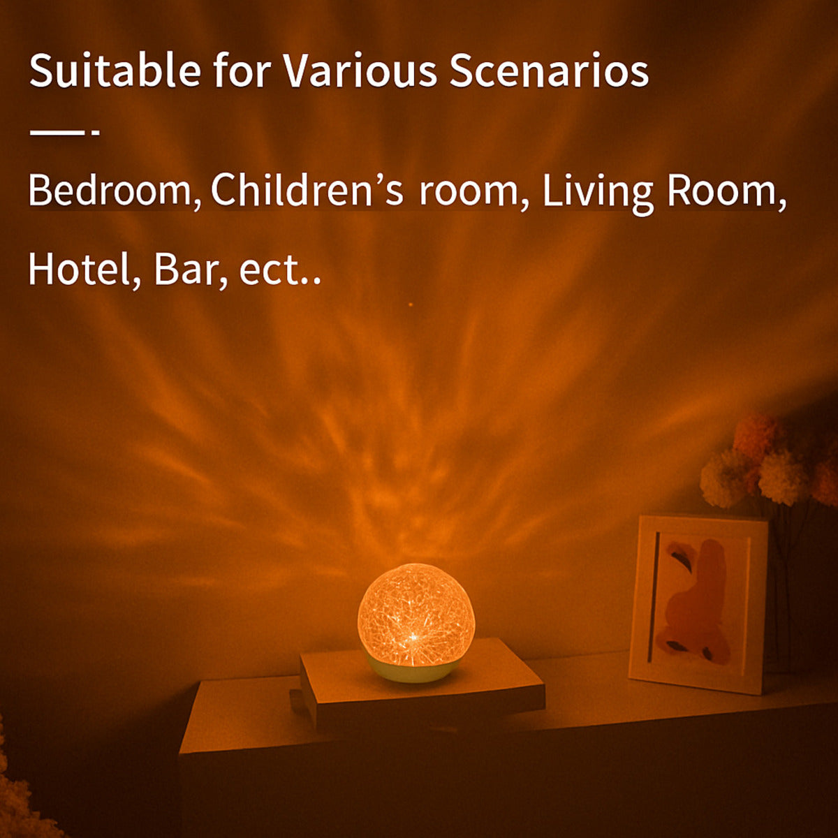 Ocean Wave Light Projector | Cozy Room Nightlight 10078554554707-1