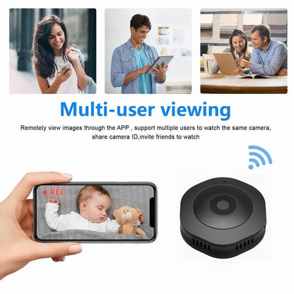 4K Wifi Mini Camera -  Night Vision, Voice & Video Recording for Home Security 9936887021889-1