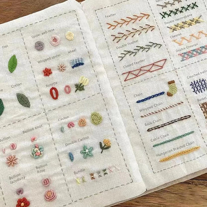 Embroidery Kit Journal to Creatively Craft, Stitch, and Share Your Story Set 15138893594950-1