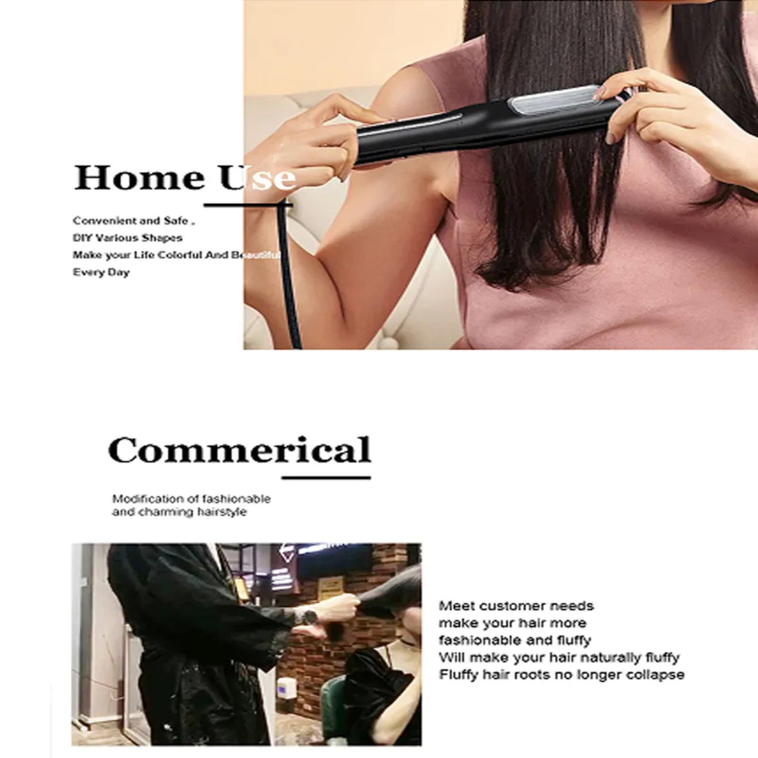 Automatic Crimping Hair Iron - Curling Iron Fluffy Hair Styling for All Hair Types 7828164411590-1