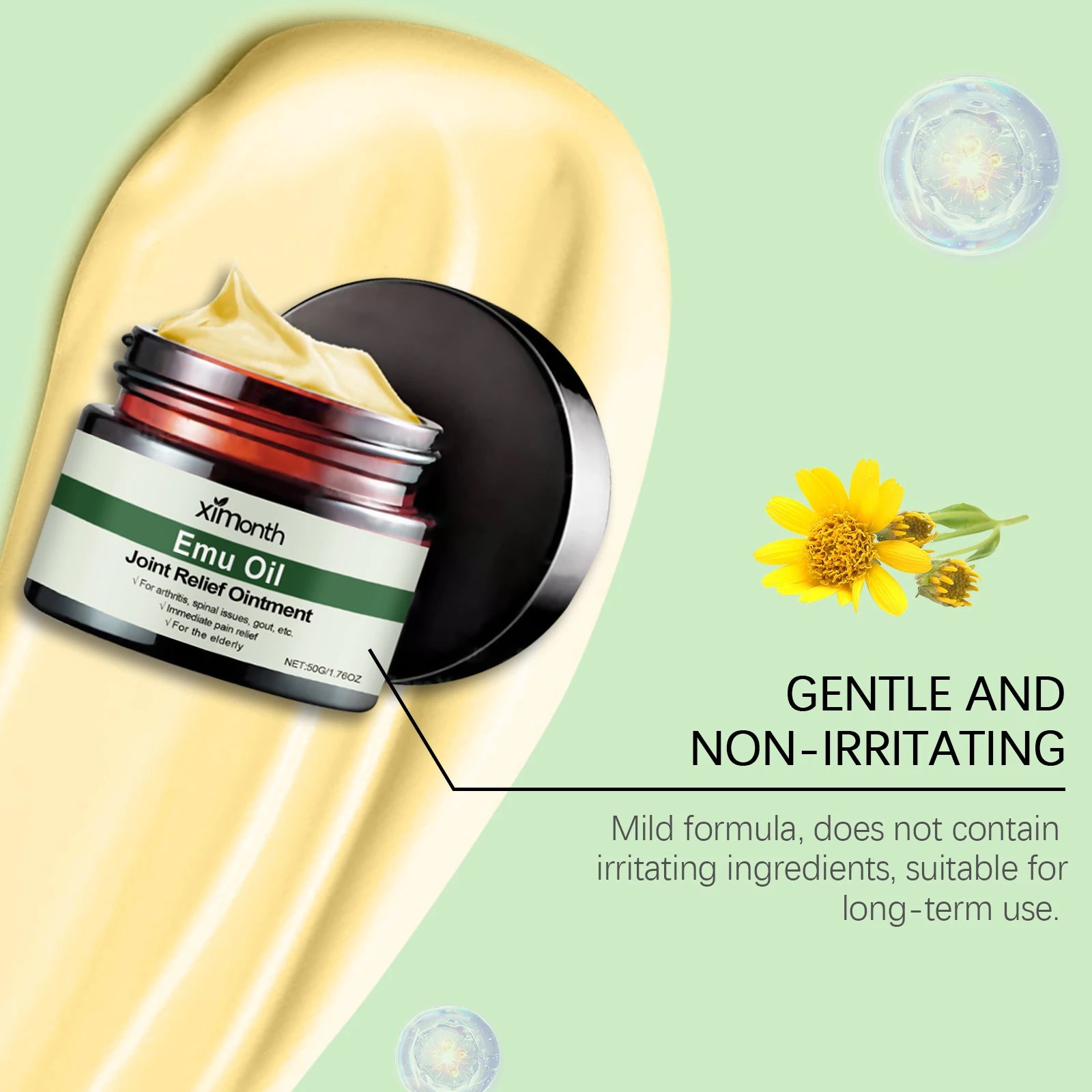 Emu Oil Joint Care Ointment For Muscle Pain Knees Elbows Relief 10458504397103-1