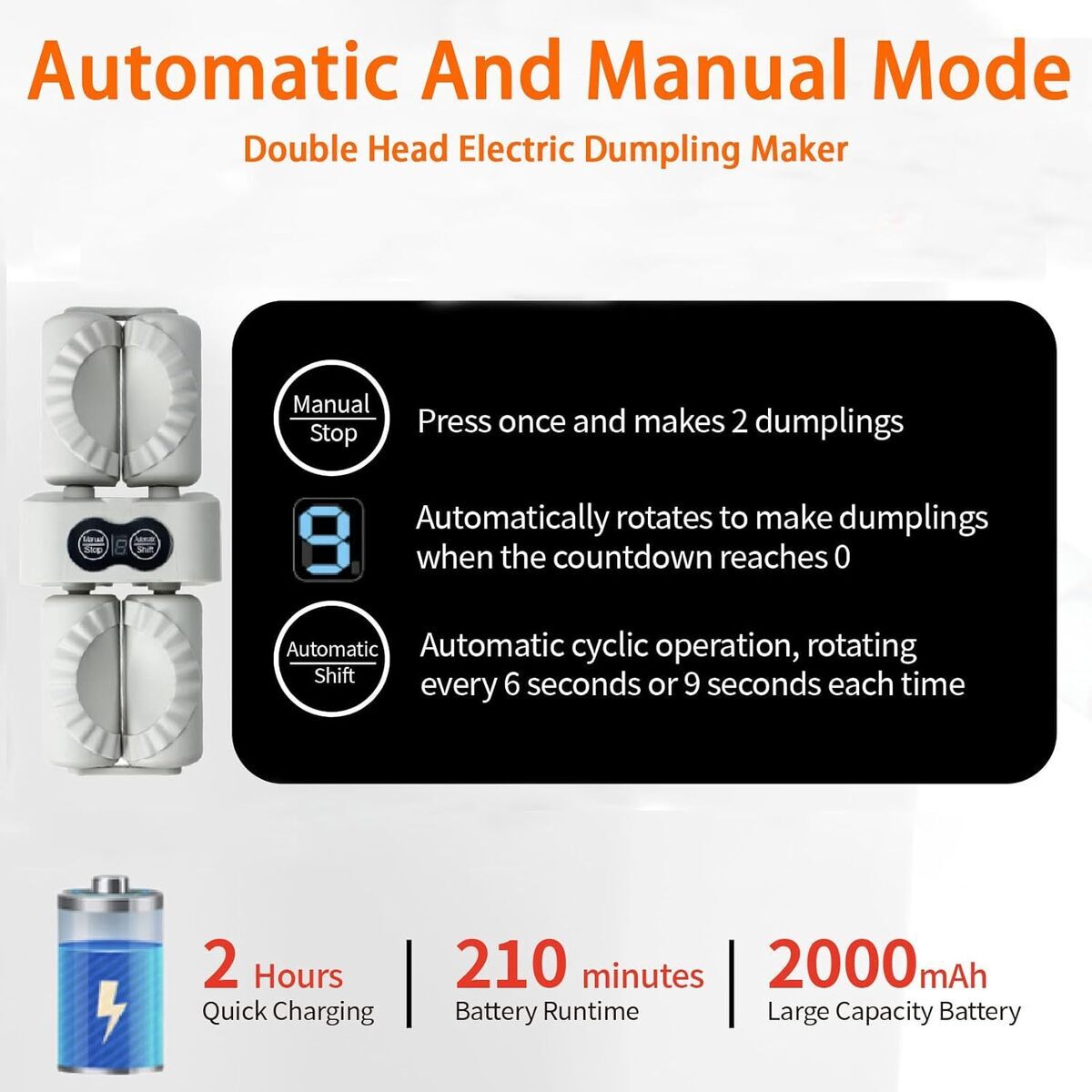 Fully Automatic Household Dumpling Machine - Dumpling Making Tool 7826913558726-1