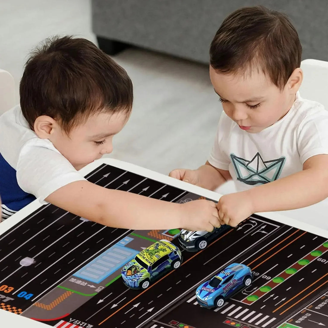 48 Mini Pull-Back Cars With Built-In Garage Set 10322074403127-1