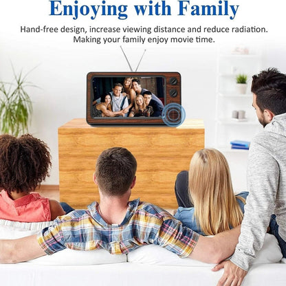 Retro Tv Phone Holder & Bluetooth Speaker 91410389-brown